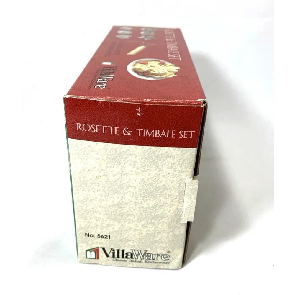 VillaWare Rosette & Timbale Set -9 Molds, 2 Tools- Orig Box - EXCELLENT‎